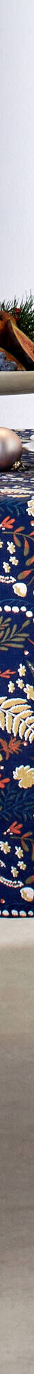 Nappe en coton imprimé herbier (marine) Nappe en coton imprimé herbier (marine)